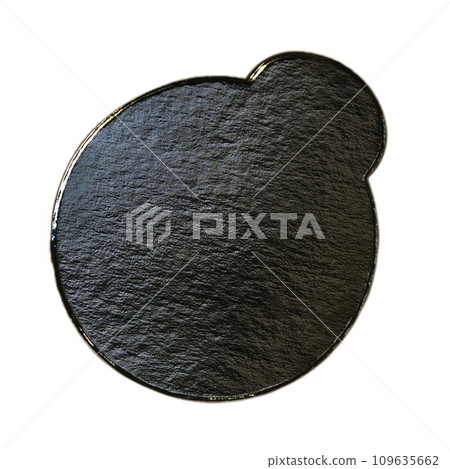 Round silver tray pattern isolated over white background Round silver tray pattern isolated over white background 109635662
