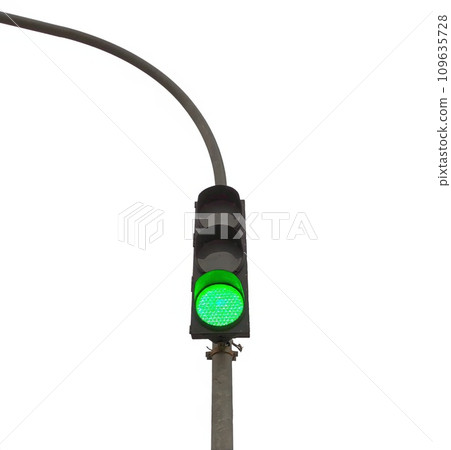 Traffic lights isolated over white background 109635728