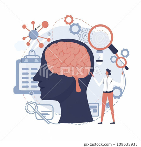 Brain Research Science Technology vector... - Stock Illustration ...
