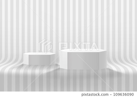 Realistic display. 3d style vector illustration for pruduct design Realistic display. 3d style vector illustration for pruduct design 109636090