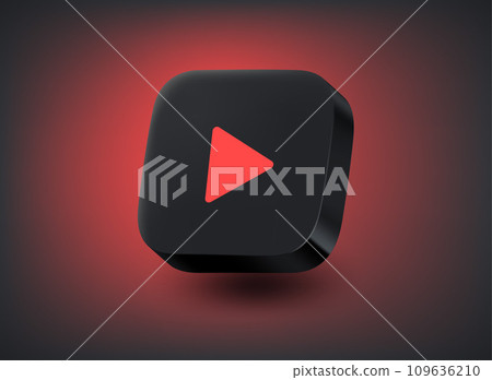 Internet player app concept. Vector 3d illustration 109636210