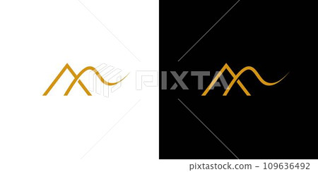 modern and unique letter M initials logo design 2 109636492