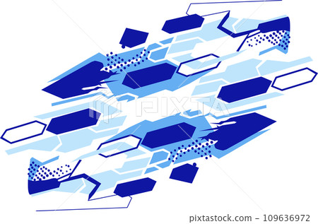 Abstract background with blue geometric shapes. Vector illustration for your design. Abstract background with blue geometric shapes. Vector illustration for your design. 109636972