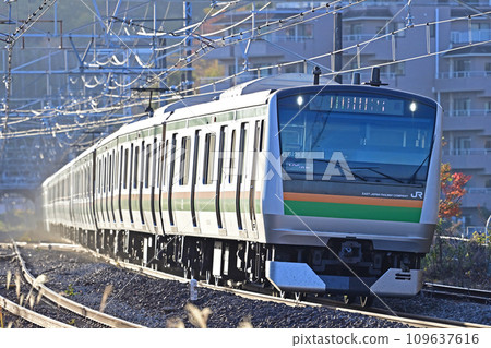 東海道本線真鶴JR東E233系列3000系列U226編隊(大山) 東海道本線真鶴JR東E233系列3000系列U226編隊(大山) 109637616