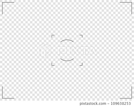 Camera frame viewfinder screen of photo, video recorder digital display with camera frames. Vector round target illustration on transparent background. Camera frame viewfinder screen of photo, video recorder digital display with camera frames. Vector round target illustration on transparent background. 109638253