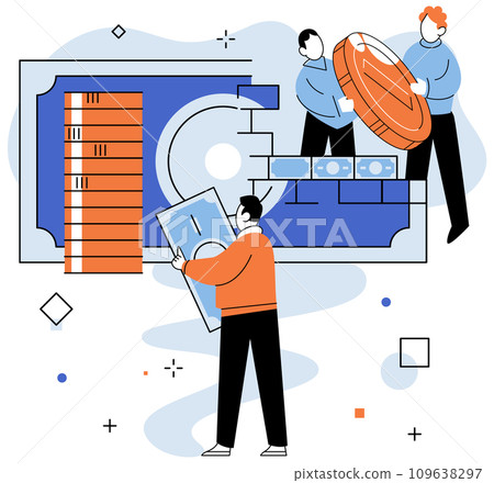 Crowdfunding. Vector illustration. The success crowdfunding project showcases power collective action Crowdfunding allows individuals to support causes they are passionate about Financial backing 109638297