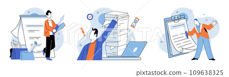 Business chaos. Vector illustration. The business chaos metaphor underscores need for resilience and adaptability in face adversity Strategies such as delegating tasks and seeking assistance chelp Business chaos. Vector illustration. The business chaos metaphor underscores need for resilience and adaptability in face adversity Strategies such as delegating tasks and seeking assistance chelp 109638325