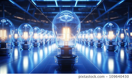 Creative concept art new idea innovation abstract neon colors 109640430