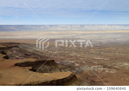 Mangystau region landscape, Kokesem area, Kazakhstan. 109640840