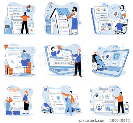 Insurance policy vector illustration. An insurance policy is guardian shield, ensuring fortress financial security Safety is ink, and document is canvas painting picture well-being 109640973