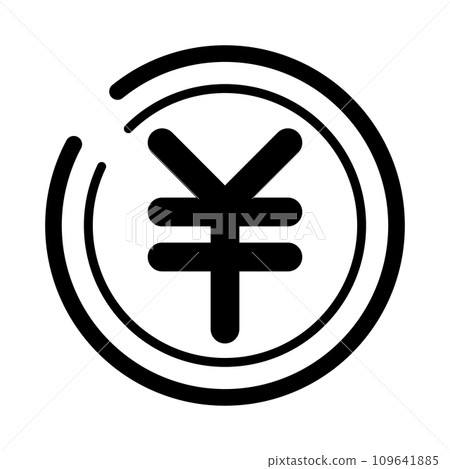 簡單的金錢圖示 ¥ 簡單的金錢圖示 ¥ 109641885