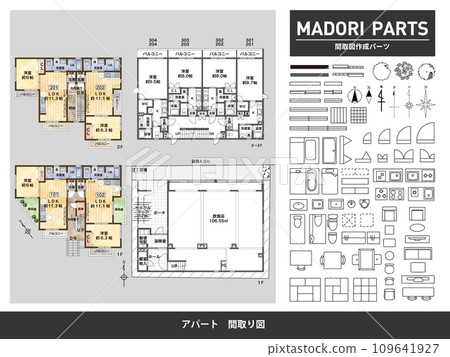Floor plan and creation parts 02_Apartment 109641927