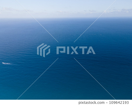Aerial view of Caribbean Sea in Cancun, Mexico 109642193