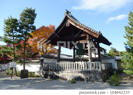Myoshinji Temple Bell Tower in Autumn Hanazono, Ukyo Ward, Kyoto City 109642237