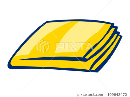 Illustration of rag. Housekeeping cleaning item for service and advertising. Illustration of rag. Housekeeping cleaning item for service and advertising. 109642470