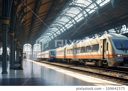 Modern train station Modern train station 109642575