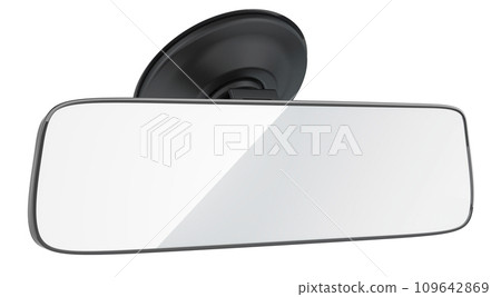 Rear-view Mirror, rearview mirror. 3D rendering Rear-view Mirror, rearview mirror. 3D rendering 109642869