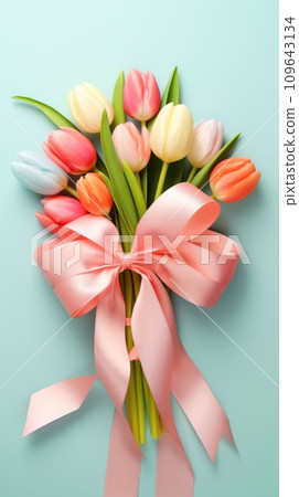 A beautiful bouquet of tulips A beautiful bouquet of tulips 109643134