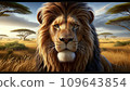 Powerful AI image of a lion 109643854