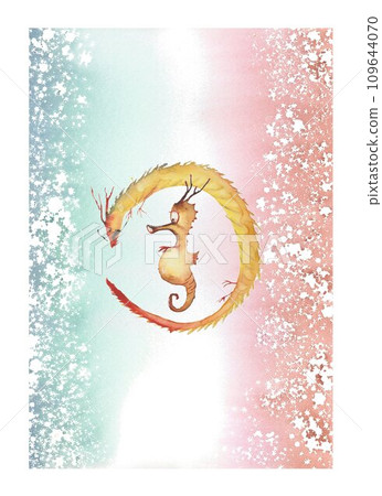 新年素材、龍年、龍的誕生 109644070