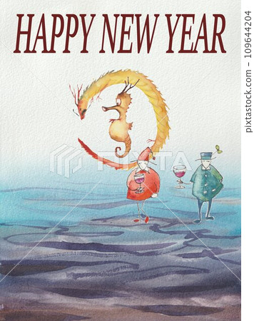 New Year's material, Year of the Dragon, Dragon's spawn New Year's material, Year of the Dragon, Dragon's spawn 109644204