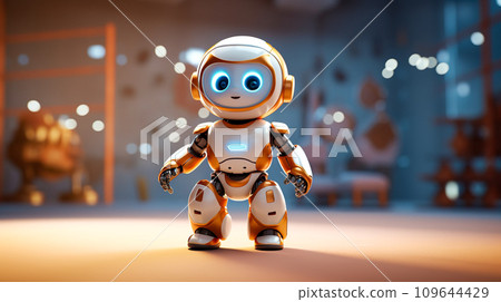 Cute kids robot "AI generated image" 109644429