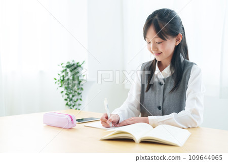 Study homework girl Study homework girl 109644965
