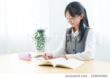 Study homework girl Study homework girl 109644966