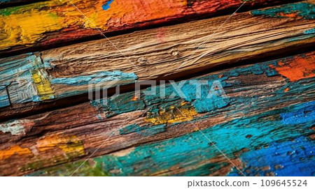 colorful vintage wood 109645524