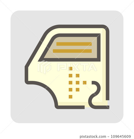 Car paint and repair service vector icon design, 48x48 pixel perfectand editable stroke. Car paint and repair service vector icon design, 48x48 pixel perfectand editable stroke. 109645609