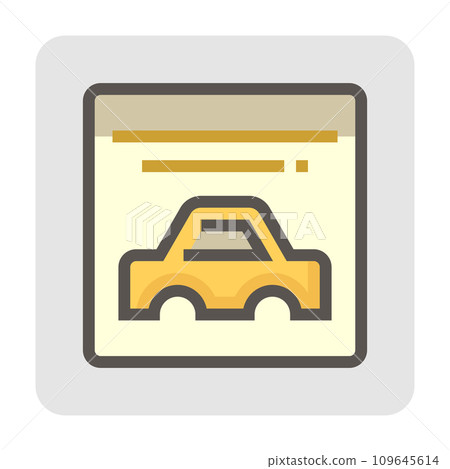 Car paint and repair service vector icon design, 48x48 pixel perfectand editable stroke. Car paint and repair service vector icon design, 48x48 pixel perfectand editable stroke. 109645614
