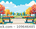 Park with blue sky and nature 109646485