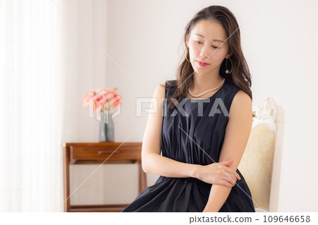 一個女人，時尚女人的肖像 109646658