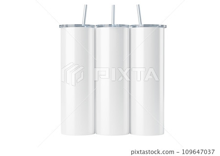 Skinny 20 oz tumbler for sublimation. 3d rendering Skinny 20 oz tumbler for sublimation. 3d rendering 109647037