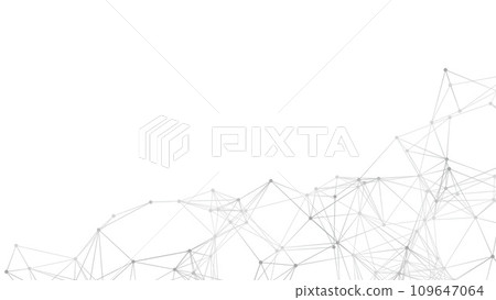 Abstract geometric background. Plexus mesh backdrop illustration. 109647064
