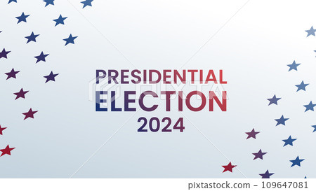 US presidential elections banner. US vote campaign banner with american flag. US presidential elections banner. US vote campaign banner with american flag. 109647081