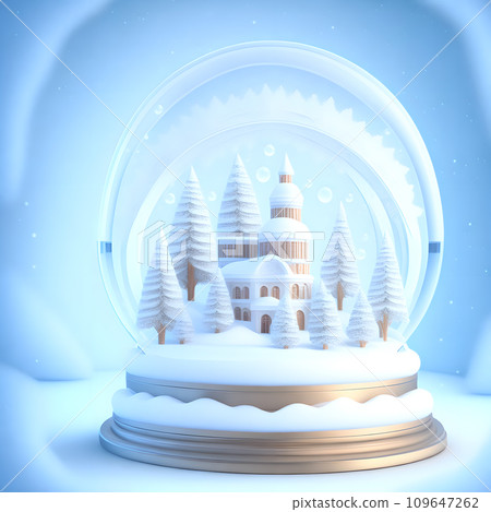 Christmas snow globe snowflakes soft blue white color wallpaper Christmas snow globe snowflakes soft blue white color wallpaper 109647262
