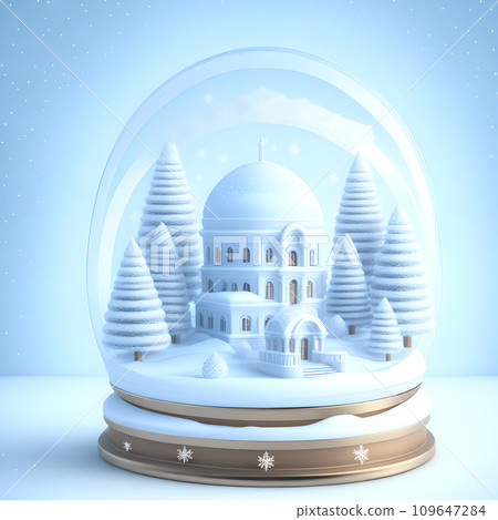 Christmas snow globe snowflakes soft blue white color wallpaper Christmas snow globe snowflakes soft blue white color wallpaper 109647284