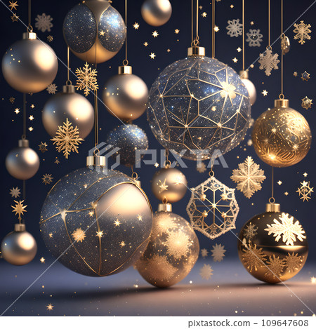 Bauble constellation arrange festive christmas wallpaper 109647608