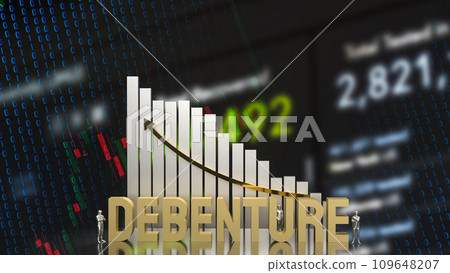 The Debenture text for Business concept 3d rendering. 109648207