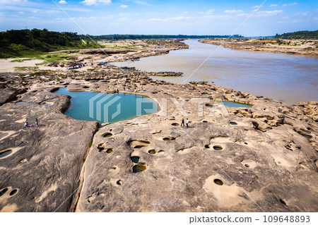 Sam Phan Bok rock Grand Canyon in Ubon, Thailand Sam Phan Bok rock Grand Canyon in Ubon, Thailand 109648893