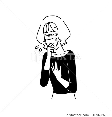 噁心女性單色 噁心女性單色 109649298