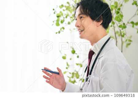 Doctor under examination 109649318