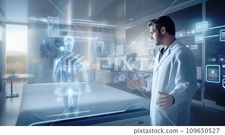"The Future of Smart Healthcare: Next-generation Medical Care Opened Up by AI and Touch Panels" <Image Generation AI> 109650527