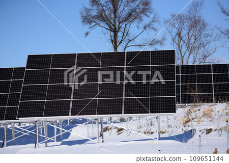 北海道冬季太陽能發電板 北海道冬季太陽能發電板 109651144