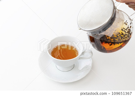 Tea time white background Tea time white background 109651367