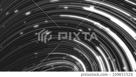 Abstract energy black and white swirling curved lines of glowing magical streaks and energy particles background Abstract energy black and white swirling curved lines of glowing magical streaks and energy particles background 109651528