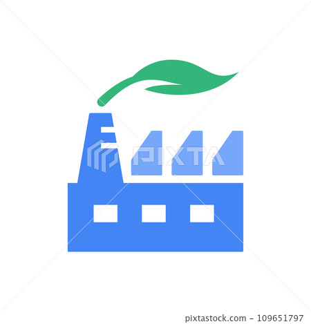 ESG icon. Flat vector illustration. ESG icon. Flat vector illustration. 109651797