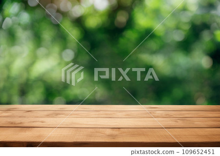 Background for cosmetic products, the scene with green leaves. Empty show for packaging product presentation. Mockup the pedestal. 109652451