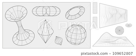 Y2k monochrome grid abstract shape and surface. Y2k monochrome grid abstract shape and surface. 109652807